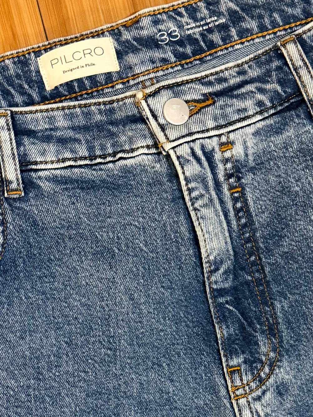 Anthropologie Pilcro Butterfly Low-Slung Wide-Leg Jeans Size 33 - Picture 6 of 14
